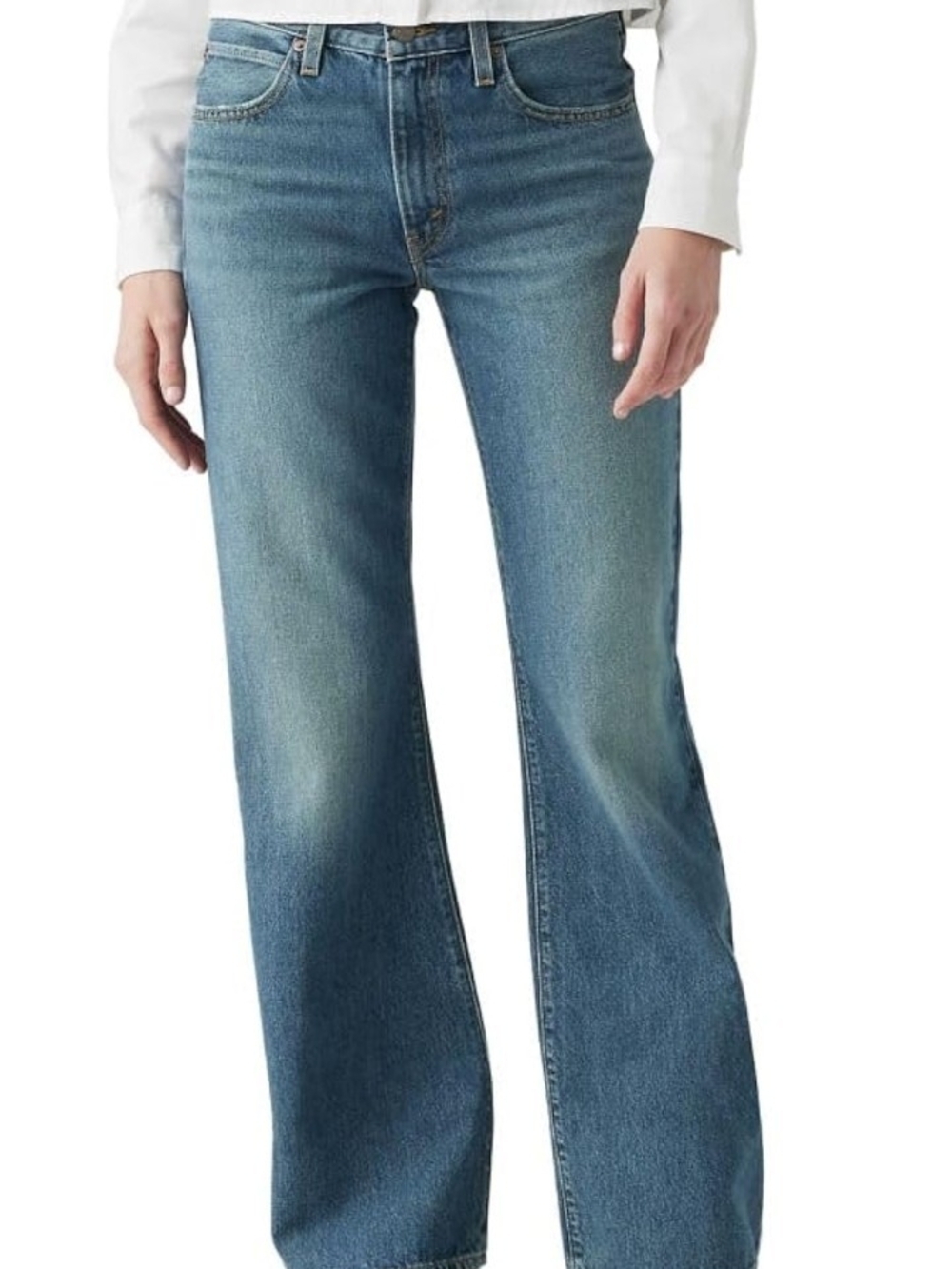 Levi's Light Blue Wide-Leg Jeans